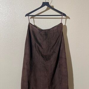 NWT Vintage apostrophe leather skirt